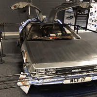 Have your photo taken with the Delorean from Back to the Future