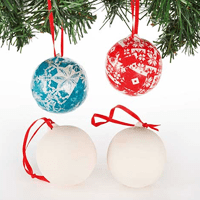 Decorate your own Christmas Bauble